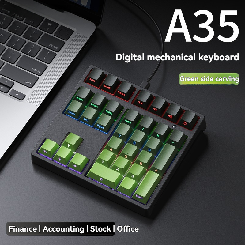 Tablet Accessories Gifts - A35 숫자 키보드 유선 단일 모드