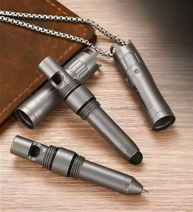 Tablet Drawing Accessories - 티타늄 합금 EDC 펜, 비상용 호루라기,
