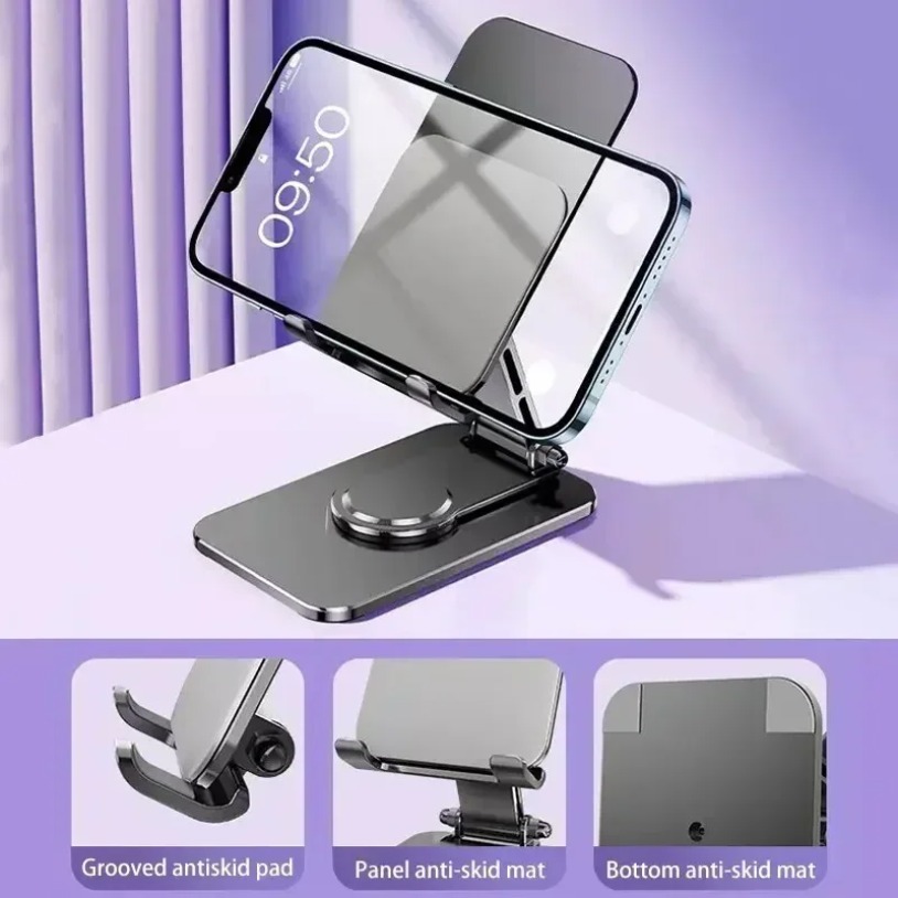 유니버설 메탈 360 °   회전식 휴대폰 태블릿 스탠 - Tablet Ipad Accessories 리뷰 및 가격
