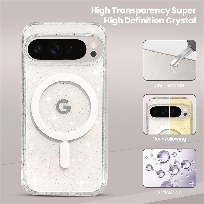마그네틱 블링 글리터 투명 반짝이 스파클 폰 케이스 ( - Tablet Accessories For Girls 리뷰 및 가격