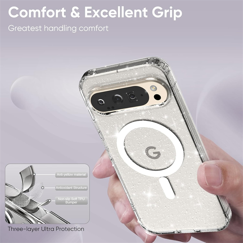 마그네틱 블링 글리터 투명 반짝이 스파클 폰 케이스 ( - Tablet Accessories For Girls 리뷰 및 가격