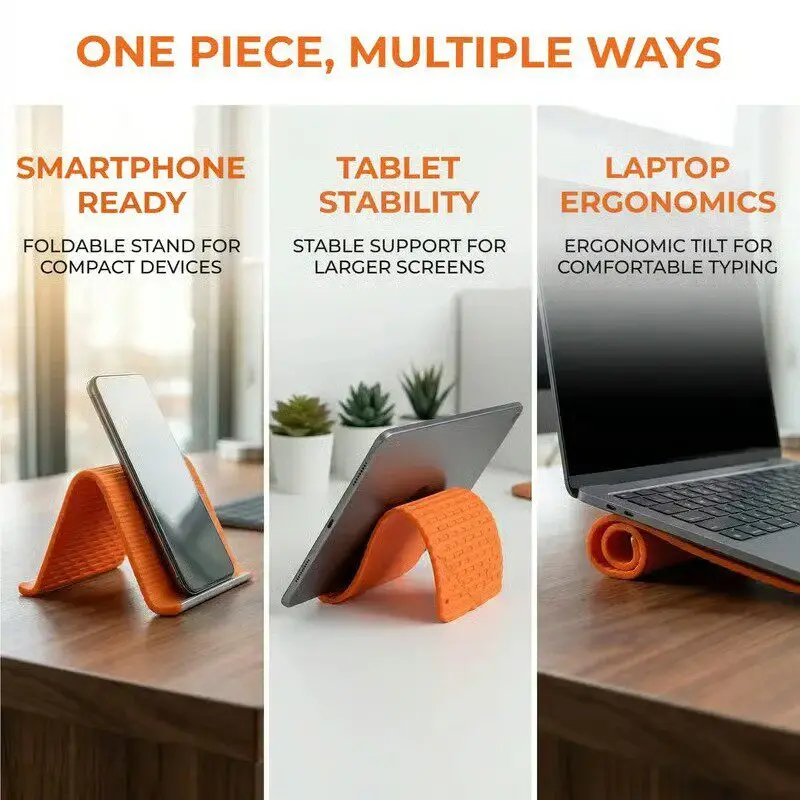 실리콘 접이식 휴대폰 스탠드 태블릿 노트북 DIY 디스 - Tablet Accessories 리뷰 및 가격