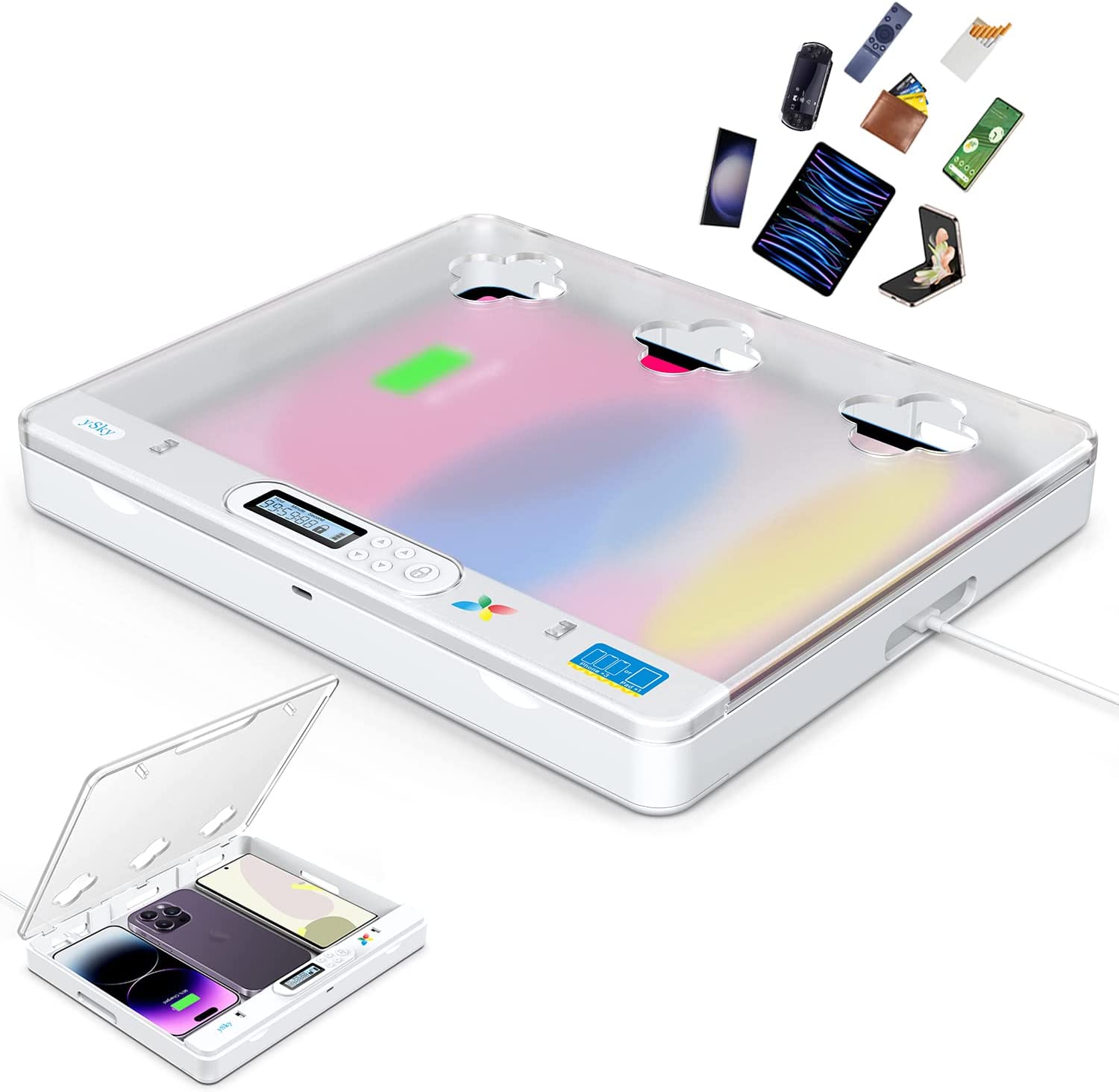 아이패드 아이폰/휴대폰용 타이머 잠금 상자/태블릿/접이 - Toddler Tablet Accessories 리뷰 및 가격