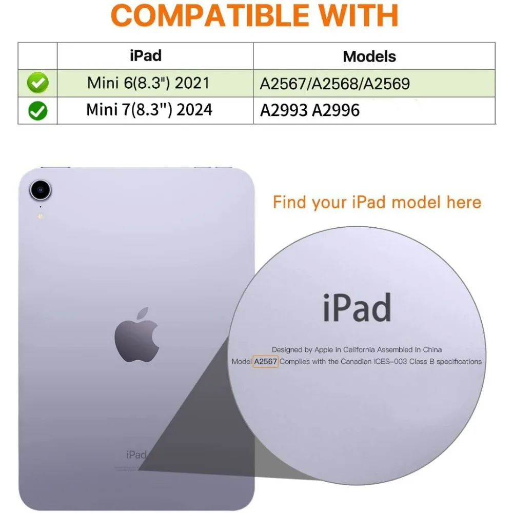 iPad Mini 7 케이스 2024 자기 삼중 접이식 - Ipad Cover Folio 리뷰 및 가격