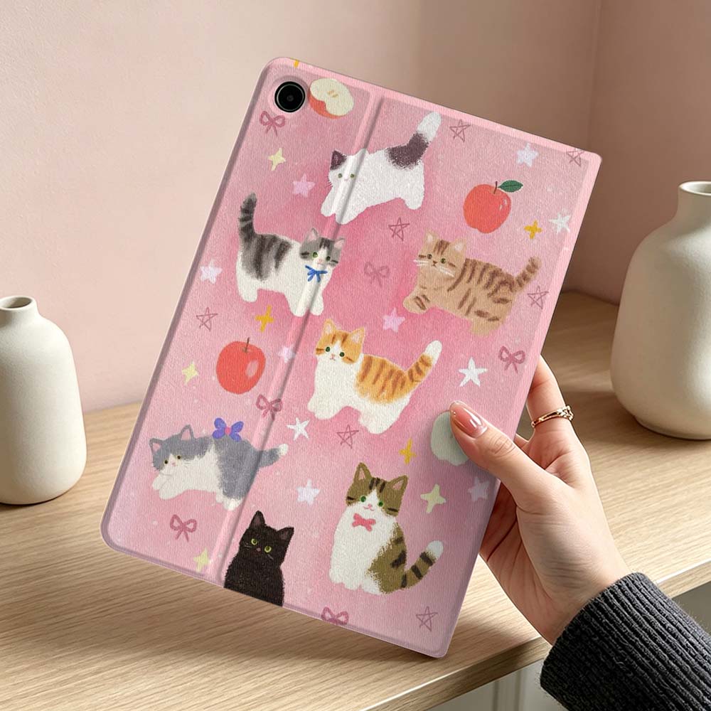 아트 핑크 고양이 패턴 소프트 삼성 갤럭시 탭 S11  - Tablet Accessories For Girls 리뷰 및 가격