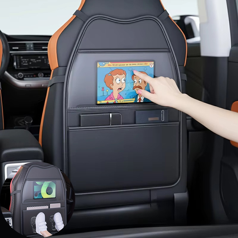 고급 PU 가죽 자동차 시트 킥프루프 패드(포켓 포함) - Toddler Tablet Accessories 리뷰 및 가격