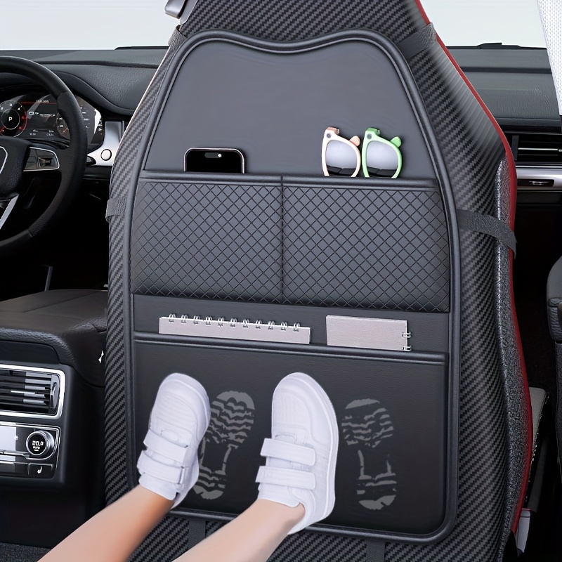 고급 PU 가죽 자동차 시트 킥프루프 패드(포켓 포함) - Toddler Tablet Accessories 리뷰 및 가격