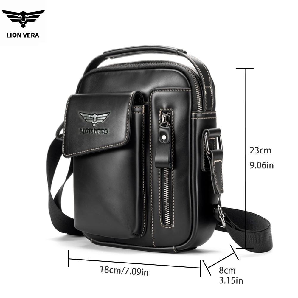 LION VERA 남성용 정품 가죽 숄더백 7인치 태블 - Tablet Shoulder Bag 리뷰 및 가격