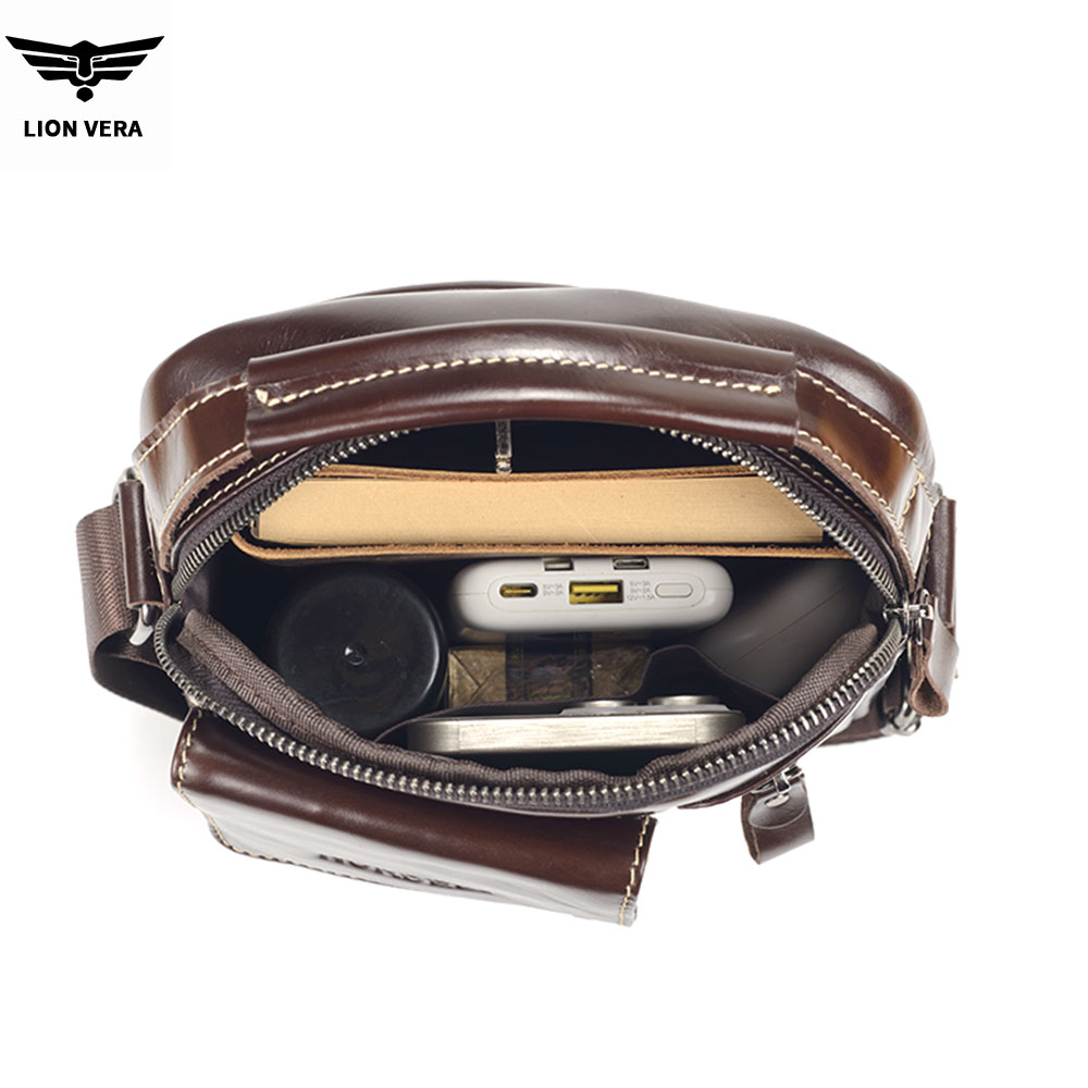 LION VERA 남성용 정품 가죽 숄더백 7인치 태블 - Tablet Shoulder Bag 리뷰 및 가격