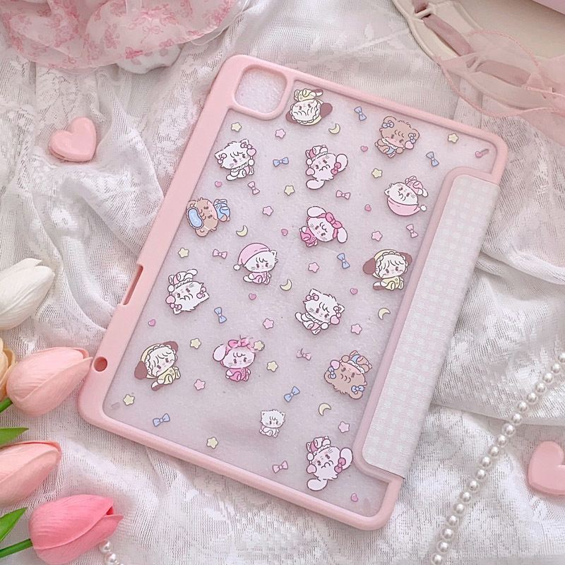 한국 인스 핑크 캣 뉴 태블릿 케이스 아이패드 프로 1 - Tablet Accessories For Girls 리뷰 및 가격