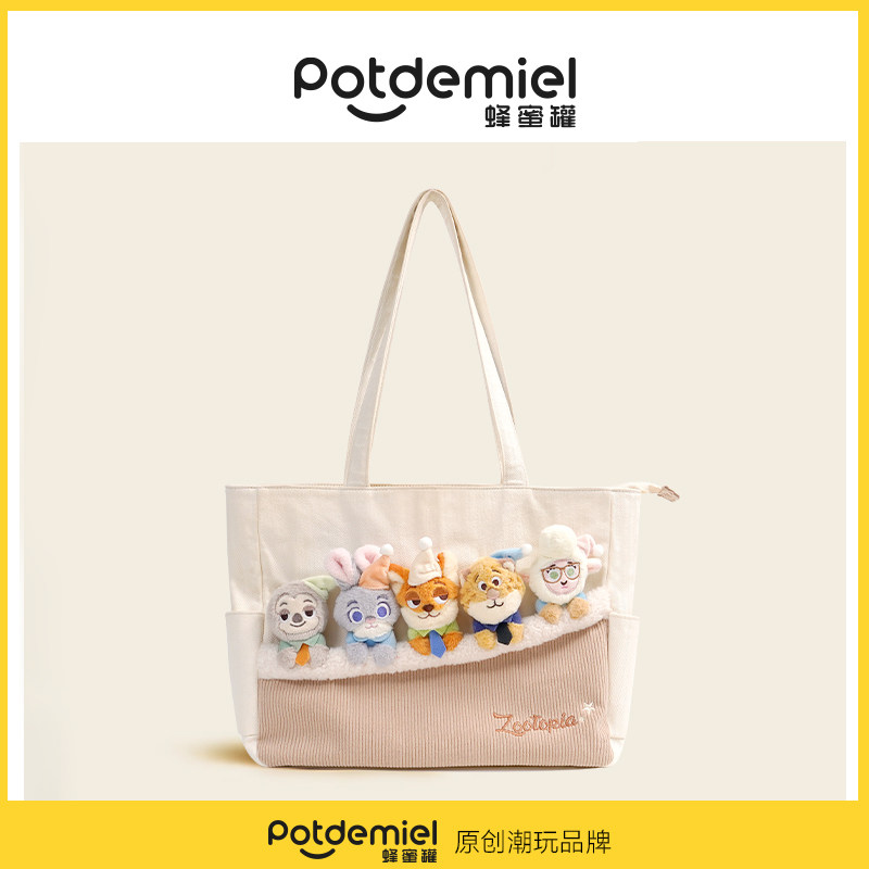 Potdemiel 디즈니 토트 백 플러시 숄더백 대형  - Tablet Shoulder Bag 리뷰 및 가격
