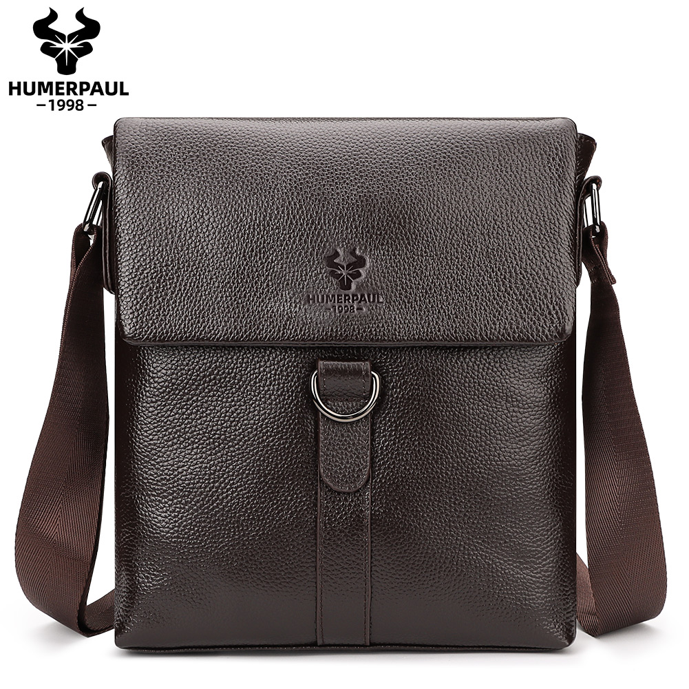 HUMERPAUL-새로운 패션 남성 가방, 정품 가죽  - Tablet Shoulder Bag 리뷰 및 가격