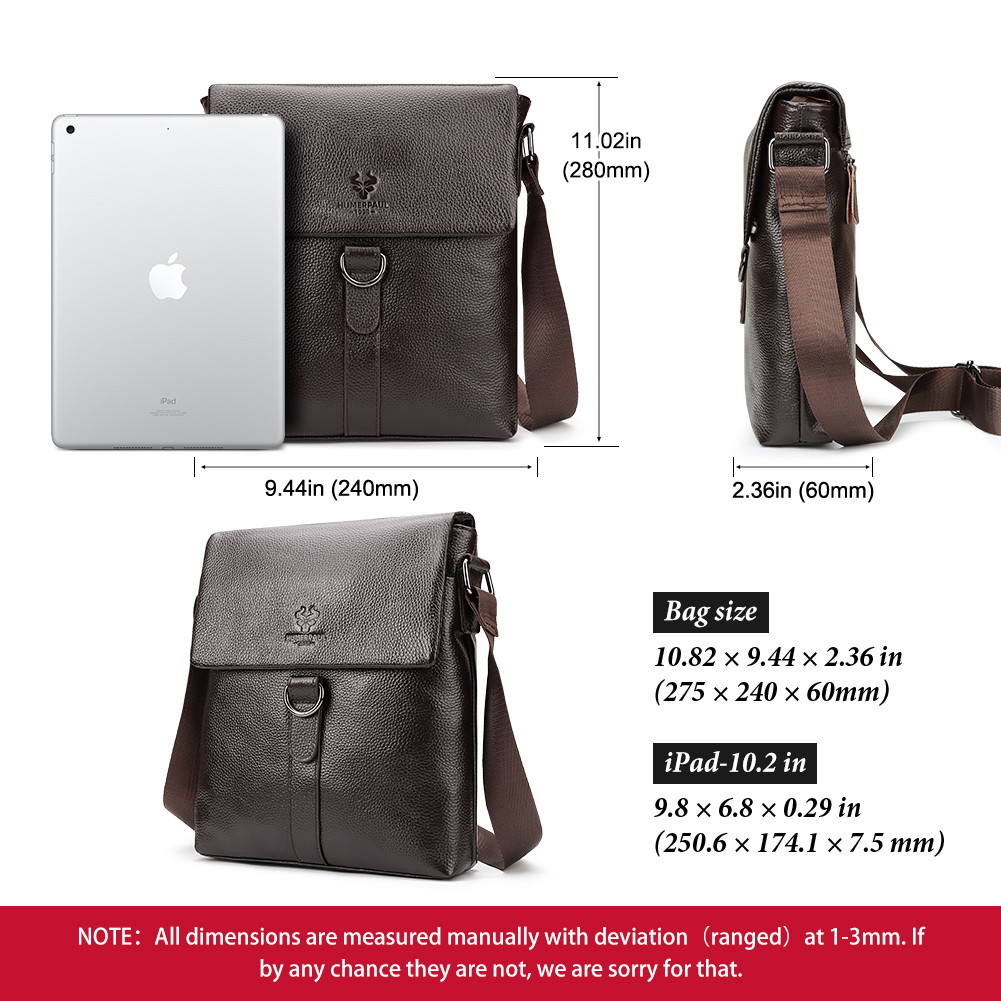 HUMERPAUL-새로운 패션 남성 가방, 정품 가죽  - Tablet Shoulder Bag 리뷰 및 가격